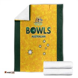Australian Lawn Bowls Blanket Aussie Minimalist Style LT9