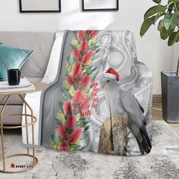 Blue Galah Mutation Christmas Australia Blanket Falalalala Galalah Bottlebrush Grey Aboriginal Art LT14