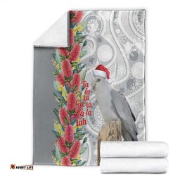 Blue Galah Mutation Christmas Australia Blanket Falalalala Galalah Bottlebrush Grey Aboriginal Art LT14