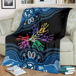 Autism Awareness Australia Indigenous Blanket We All Have Different Abilities LT14