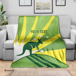 Custom Australia Cricket Blanket Go Champions Aussies LT14