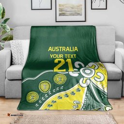 Custom Cricket Aussie Pride Blanket Indigenous Inspired LT9