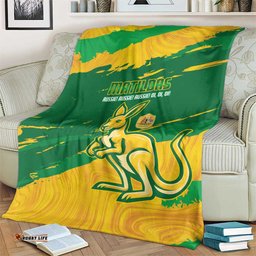 Australia Soccer Blanket 2025 Go Matildas Marble Grunge Style LT14