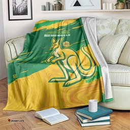 Australia Soccer Blanket 2025 Go Matildas Marble Grunge Style LT14