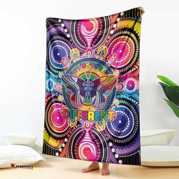 Australia Indigenous Autism Awareness Blanket Its Okay To Be Different LT05