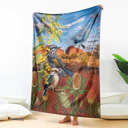 Australia Native Bird Uluru Ayers Rock Blanket LT9