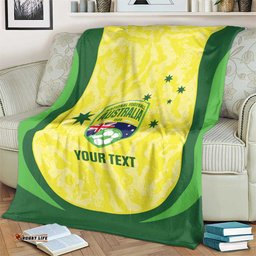 Australia Football Custom Blanket Go Socceroos Grunge Sporty Style LT14