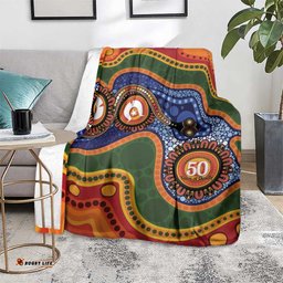 Australia NAIDOC Week 2026 Blanket 50 Years of Deadly Dhari Snake Aboriginal Art LT14