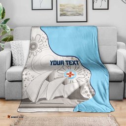Custom New South Wales Cricket Blanket Go NSW - Aboriginal Art LT14