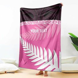 Custom New Zealand Aotearoa Cricket Blanket Go White Silver Fern LT14