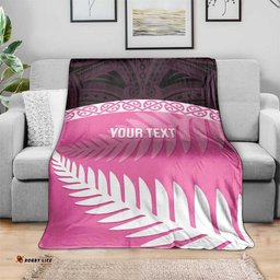 Custom New Zealand Aotearoa Cricket Blanket Go White Silver Fern LT14