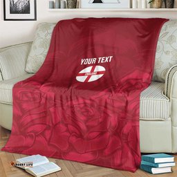 Custom England Rugby 2025 Blanket Go Champions Red Rose LT14