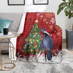 Australia Palm Cockatoo Christmas Blanket Goliath Cockatoo Santa Merry Chrissie LT14