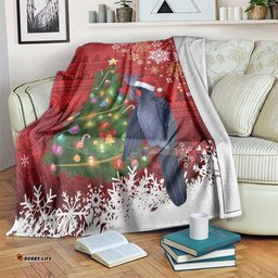 Australia Palm Cockatoo Christmas Blanket Goliath Cockatoo Santa Merry Chrissie LT14