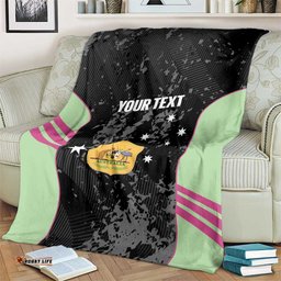 Custom Australia Matildas 2026 Blanket Come On Aussie Grunge Style LT14
