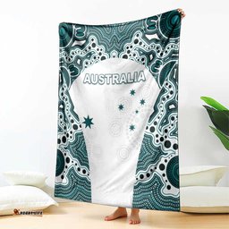 Australia Rugby 2026 Blanket Go Wallabies Aboriginal Pattern White Version LT05