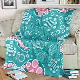 Australia Hereditary Cancer Awareness Blanket Aboriginal Butterflies LT7