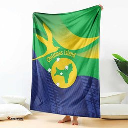 Australia Christmas Island Blanket Wilayah Pulau Krismas Flag Color LT14