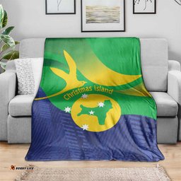 Australia Christmas Island Blanket Wilayah Pulau Krismas Flag Color LT14