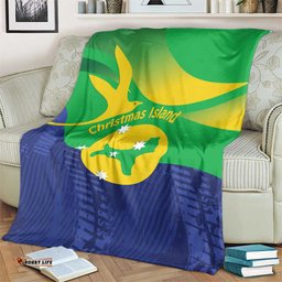 Australia Christmas Island Blanket Wilayah Pulau Krismas Flag Color LT14