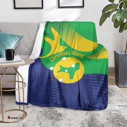 Australia Christmas Island Blanket Wilayah Pulau Krismas Flag Color LT14