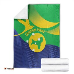 Australia Christmas Island Blanket Wilayah Pulau Krismas Flag Color LT14
