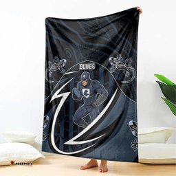 Carlton Navy Blanket Captain With Aboriginal Art DT05
