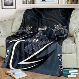 Carlton Navy Blanket Captain With Aboriginal Art DT05