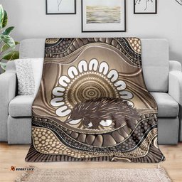 Indigenous Echidna Australia Blanket Australian Aboriginal Art Proud LT14