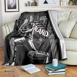 New Zealand Cricket Blanket Maori Kiwi Black Fern LT01