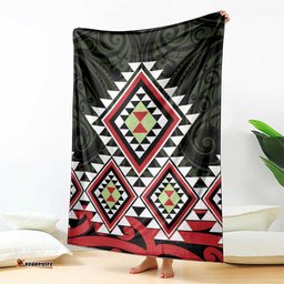 Kia Ora Aotearoa Blanket 2025 Pasifika Maori Taniko Motifs LT14