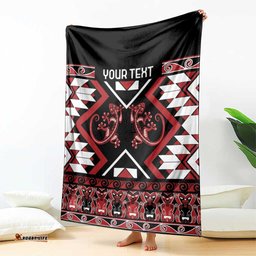 Personalised Aotearoa Waitangi Blanket Taniko Motifs - Mania Gecko LT7