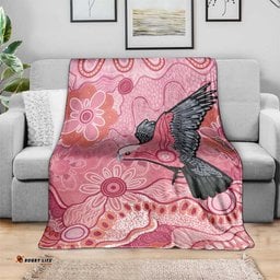 NAIDOC Week Aussie Indigenous Blanket Aboriginal Galah Bird Contemporary Art LT7