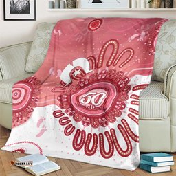 NAIDOC Week 2026 Blanket 50 Years Deadly Dhari Pink Aboriginal Art LT14