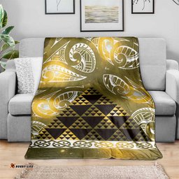 Matariki New Zealand Blanket NZ Niho Taniwha Maori New Year Yellow Galaxy LT14