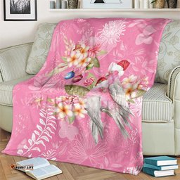 Joyful Pink Cockatoo Blanket Australia Christmas Vibes LT9