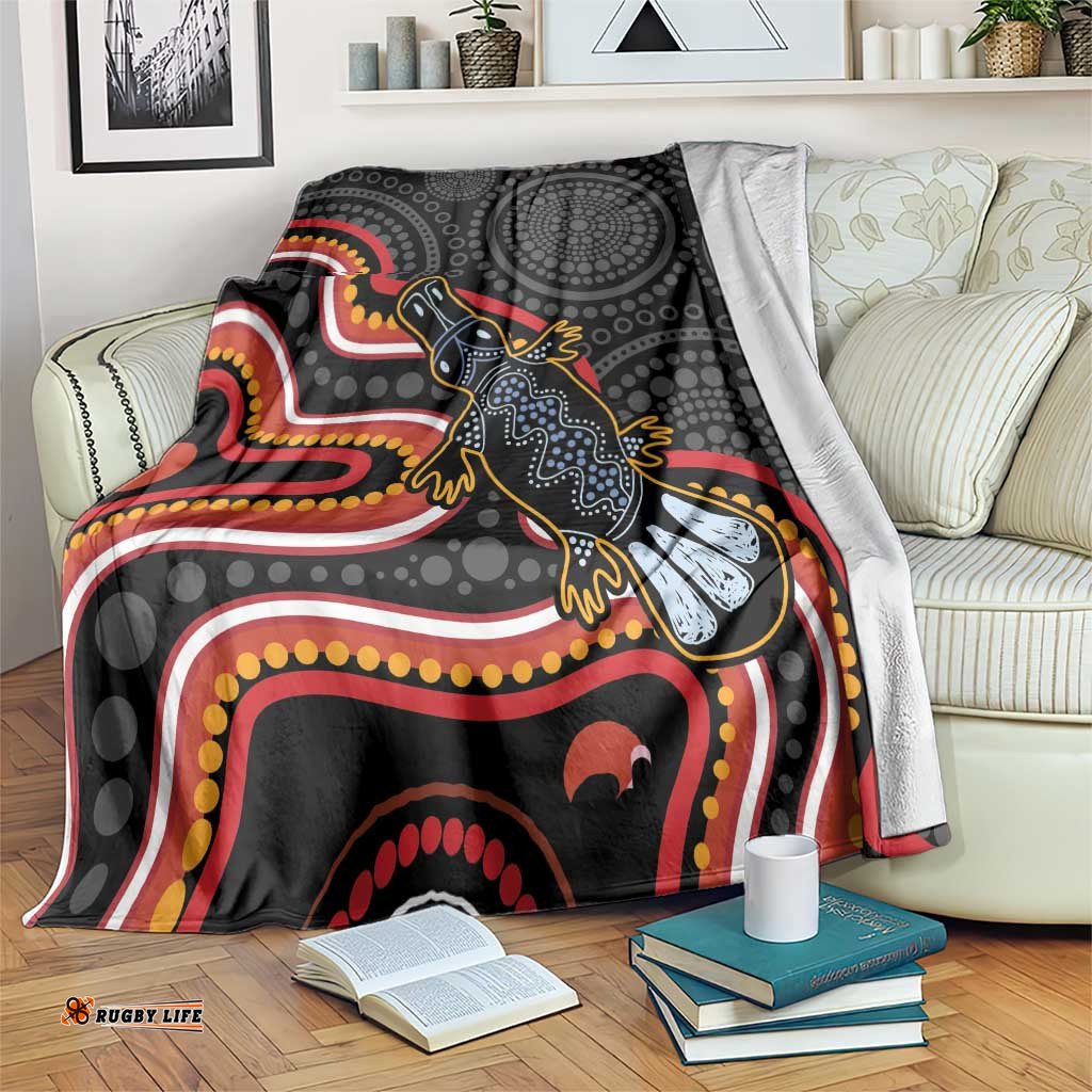 Indigenous Platypus Australia Blanket Australian Aboriginal Art Proud LT14