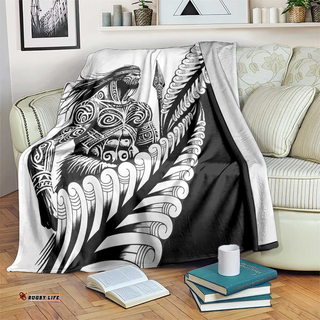 Koru Fern New Zealand Maori Tribal Warrior Blanket LT9