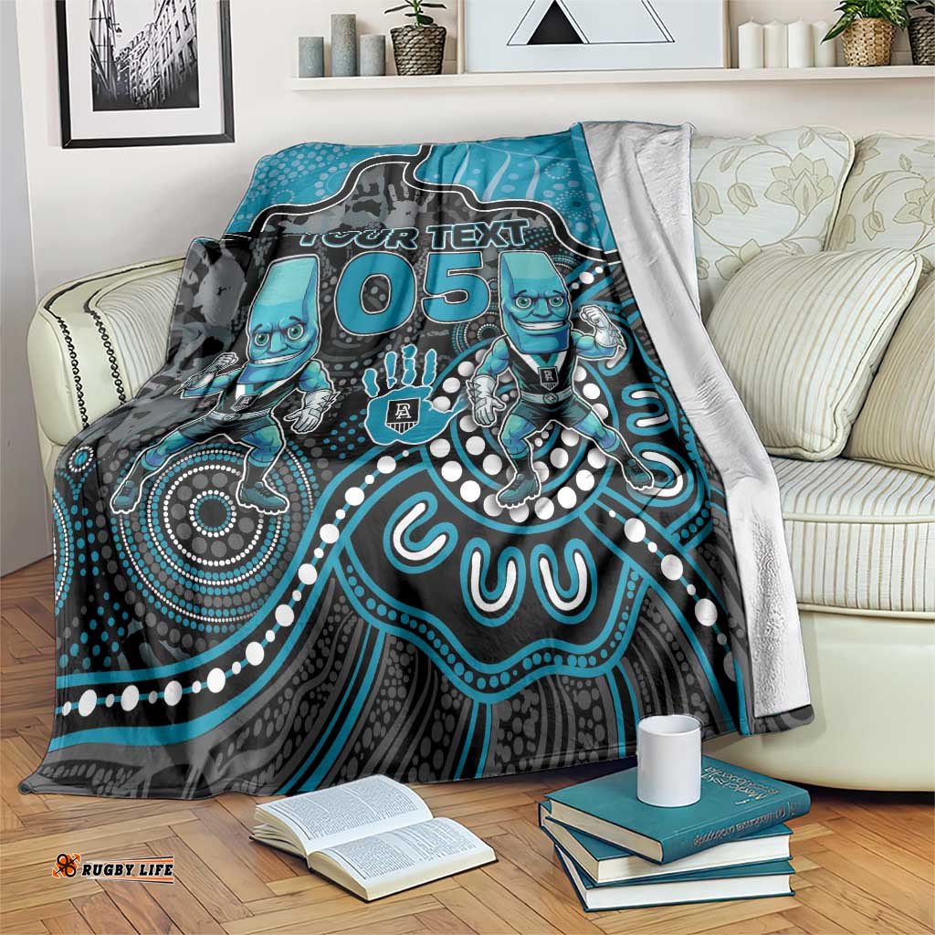 Custom Power Football Blanket Aboriginal Dot Art Pattern DT05