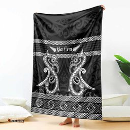Kia Ora New Zealand Blanket Maori Language Week Pango Taniko Motif LT14