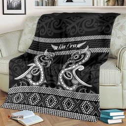 Kia Ora New Zealand Blanket Maori Language Week Pango Taniko Motif LT14