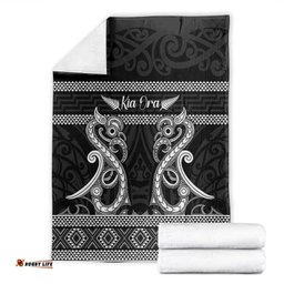 Kia Ora New Zealand Blanket Maori Language Week Pango Taniko Motif LT14