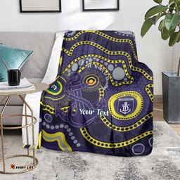 Dockers NAIDOC Week 2026 Personalised Blanket 50 Years of Deadly Aboriginal Art LT14