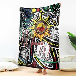 NAIDOC 50 Years of Deadly Personalised Blanket Aboriginal Dot Art LT9