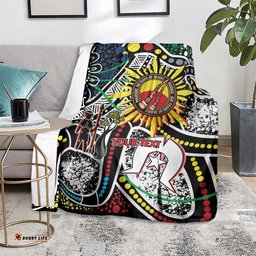 NAIDOC 50 Years of Deadly Personalised Blanket Aboriginal Dot Art LT9