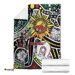 NAIDOC 50 Years of Deadly Personalised Blanket Aboriginal Dot Art LT9