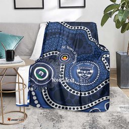 Geelong Cats NAIDOC Week 2026 Personalised Blanket 50 Years of Deadly Aboriginal Art LT14