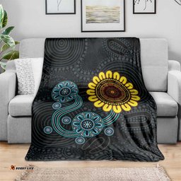 NAIDOC 50 Years of Deadly Blanket Sun Aboriginal Dot Art LT19