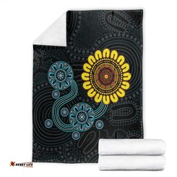 NAIDOC 50 Years of Deadly Blanket Sun Aboriginal Dot Art LT19