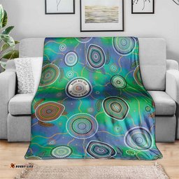 NAIDOC 50 Years of Deadly Blanket Sea Turtle Aboriginal Dot Art LT19